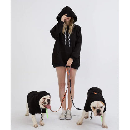 I Woof U Black Human Hoodie