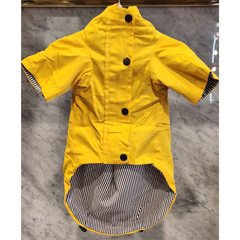 Rain Coat Yellow with striped interior