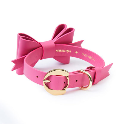 Metapink Bow Dog Collar