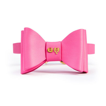 Metapink Bow Dog Collar