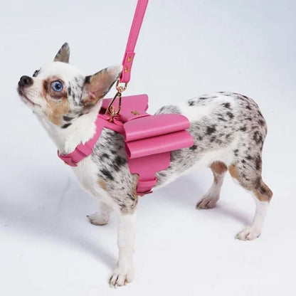 Metapink Bow Dog Harness